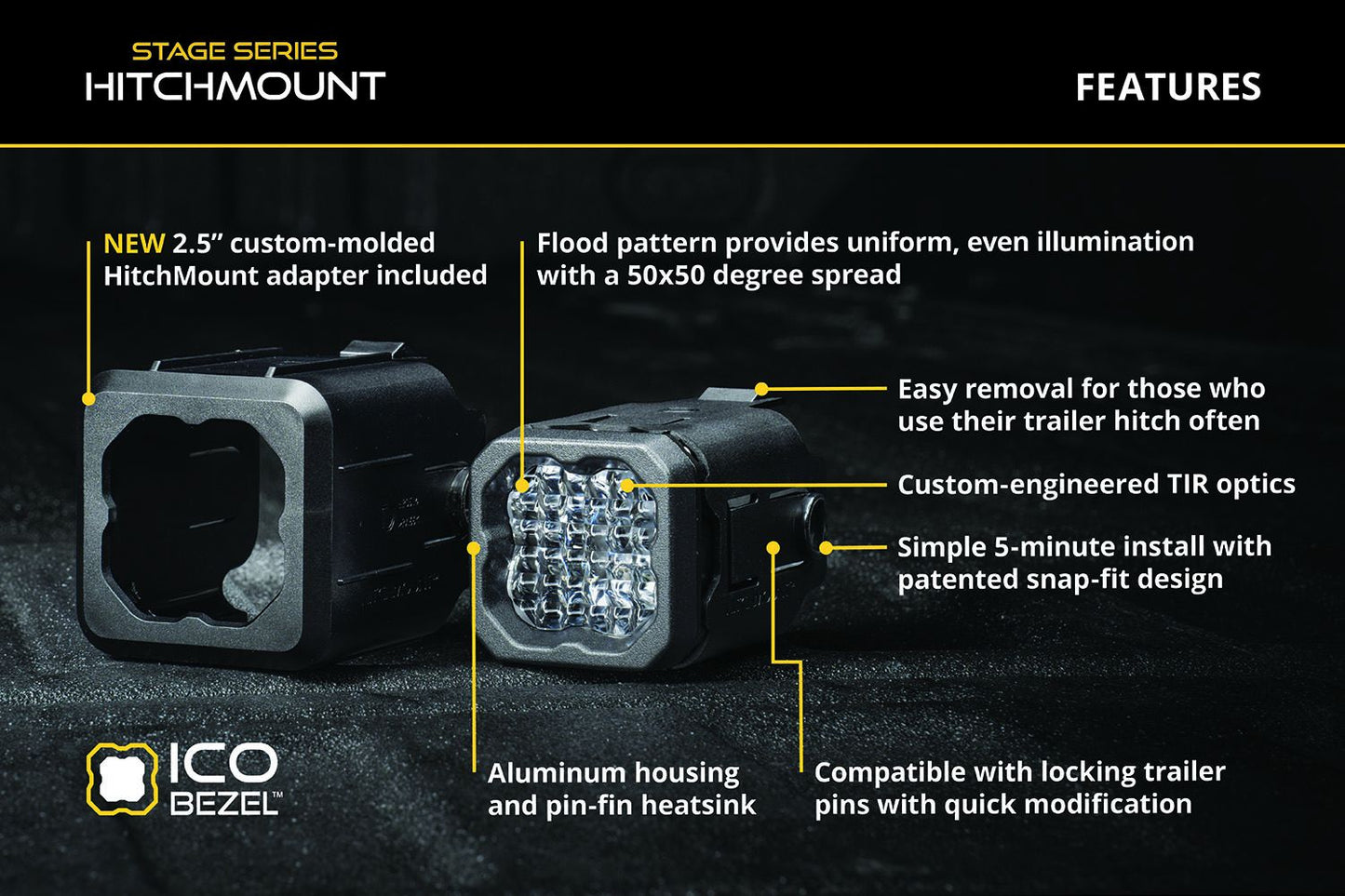 HitchMount LED Pod Reverse Kit for 2024-2025 Toyota Tacoma C1R